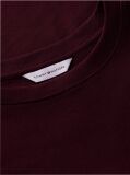 Red Flag Embroidery Ribbed Slim T-Shirt  Women