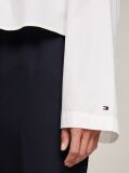 White V-Neck Relaxed Fit Blouse  Women
