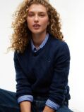 Blue Pure Wool Cable Knit Jumper  Women
