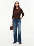 Brown Pure Wool Cable Knit Jumper  Women