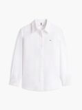 White Relaxed Fit Oxford Shirt  Women