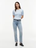 Blue High Rise Straight Leg Jeans  Women