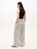 Multi Relaxed Wide Leg Pure Linen Trousers  Women