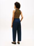 Blue Barrel Leg Mid Rise Chinos  Women
