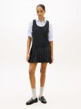 Grey Check Wool Blend Mini Shift Dress  Women