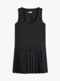 Grey Check Wool Blend Mini Shift Dress  Women