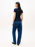 Blue Logo Graphic Slim Ringer T-Shirt  Women
