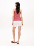 Multi Gold-Tone Button Sleeveless Henley Top  Women
