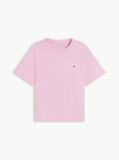 Ροζ Boxy T-Shirt Με Πλέξη Interlock  Γυναίκες