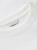 Άσπρο Boxy T-Shirt Με Πλέξη Interlock  Γυναίκες