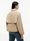 Beige Water Repellent Short Jacket  Women
