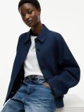 Blue Water Repellent Short Jacket  Women