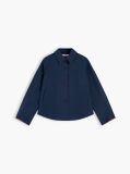 Blue Water Repellent Short Jacket  Women
