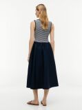 Multi Gold-Tone Button Slim Mixed Midi Dress  Women