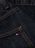 Blue Gold-Tone Button Denim Mini Skirt  Women
