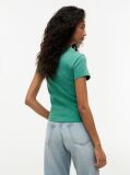 Green Washed Crest Slim T-Shirt  Women