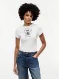 White Washed Crest Slim T-Shirt  Women