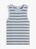 Multi Stripe Slim Crew Neck Tank Top  Women