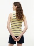 Multi Stripe Slim Crew Neck Tank Top  Women