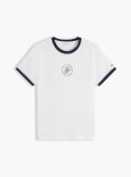 Άσπρο T-Shirt Με Λογότυπο  Γυναίκες