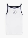 White Logo Slim Tank Top  Women