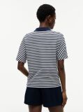 Multi Regular Fit Gold-Tone Button Polo Shirt  Women