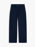 Μπλε Παντελόνι Chinos Σε Barrel Γραμμή Με Washed Εφέ  Γυναίκες