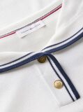Beige Relaxed Sailor Collar Jumper With Silk  Women