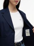 Blue Regular Fit Logo Appliqué Blazer  Women