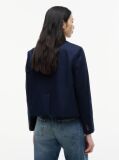 Blue Regular Fit Logo Appliqué Blazer  Women