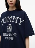 Μπλε T-Shirt Oversized Σε Άνετη Γραμμή  Γυναίκες