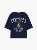 Μπλε T-Shirt Oversized Σε Άνετη Γραμμή  Γυναίκες