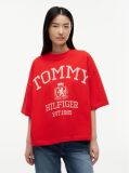 Κόκκινο T-Shirt Oversized Σε Άνετη Γραμμή  Γυναίκες