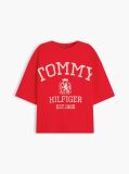 Κόκκινο T-Shirt Oversized Σε Άνετη Γραμμή  Γυναίκες
