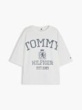 Άσπρο T-Shirt Oversized Σε Άνετη Γραμμή  Γυναίκες