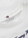 Άσπρο Άνετο T-Shirt Με Λογότυπο Και Στρογγυλή Λαιμόκοψη  Γυναίκες