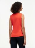 Red Twist Boat Neck Sleeveless Top  Women