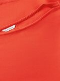 Red Twist Boat Neck Sleeveless Top  Women