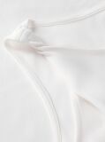 White Twist Boat Neck Sleeveless Top  Women