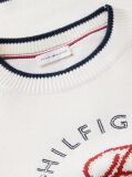 Beige Logo Embroidery Relaxed Crew Neck Jumper  Women