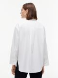 Άσπρο Πουκάμισο Από Ποπλίνα Oversized Με Σημαία  Γυναίκες