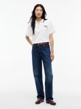 Beige Relaxed Fit Logo Polo Shirt  Women