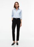 Black Travel Slim Straight Leg Trousers  Women