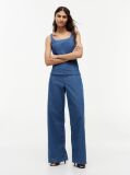 Blue 70s High Rise Wide Leg Jeans  Women