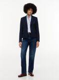 Μπλε Slim Blazer Με Μονή Σειρά Κουμπιών  Γυναίκες