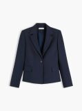 Μπλε Slim Blazer Με Μονή Σειρά Κουμπιών  Γυναίκες