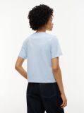 Μπλε T-Shirt Με Κλασική Λαιμόκοψη Και Λογότυπο  Γυναίκες