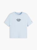 Μπλε T-Shirt Με Κλασική Λαιμόκοψη Και Λογότυπο  Γυναίκες