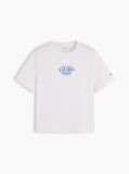 Μπεζ T-Shirt Με Κλασική Λαιμόκοψη Και Λογότυπο  Γυναίκες