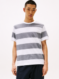 Multi Stripe Crew Neck T-Shirt  Men